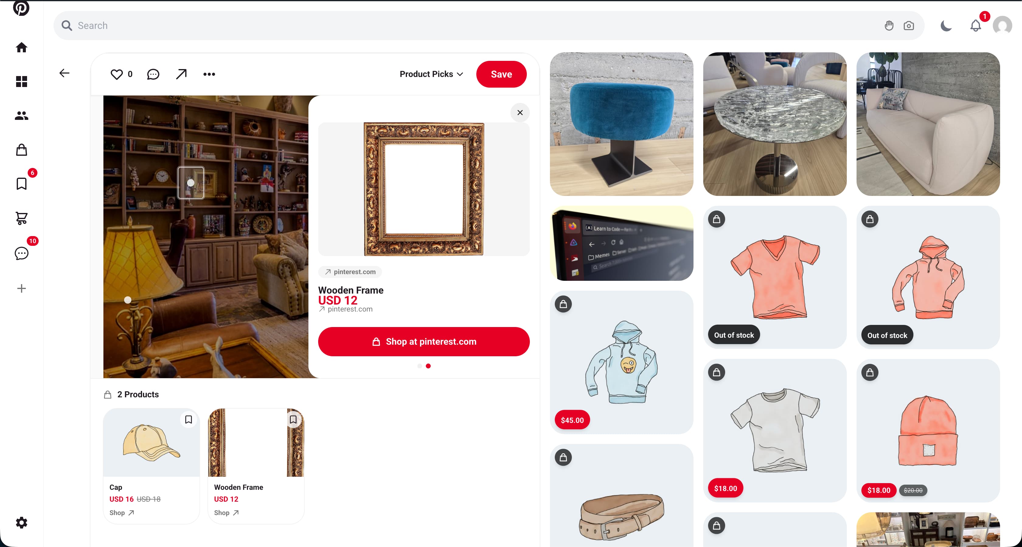 Shoppable Pin with Product Hotspots